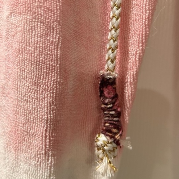 LoveShackFancy Santinella Terry Cloth Jogger Sweatpants Cherry Fizz sz S - Picture 6 of 7